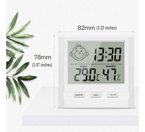 デジタル時計 置き時計 温湿計 健康管理 温度計 湿度計 壁掛け 2WAY 室温 温湿度計 デジタル置時計 卓上 コンパクト 軽量