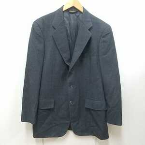 61 BROOKS BROTHERS ブルックスブラザーズ ストライプ ウール テーラードジャケット 3B 日本製 グレー 灰色 ビジネス フォーマル 0115A