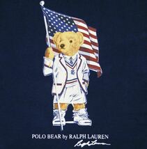 【送料無料】新品 Polo Ralph Lauren ポロ ラルフローレン★ポロベアー メンズ パーカー フーディ M 紺 プルオーバー スウェット_画像2