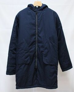 18AW POST O'ALLS OVERALLS ポスト オーバーオールズ STREAMLINER COAT 中綿 フーデッド コート S 紺 アメリカ製