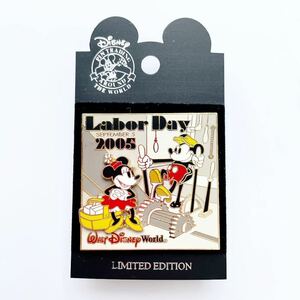 WDW 海外ディズニー ピンバッジ LaborDay 2005 ミッキー ミニー