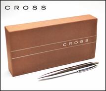 美品 CROSS ツイスト式 ボールペン シルバー 箱付き 筆記確認済 クロス_画像1