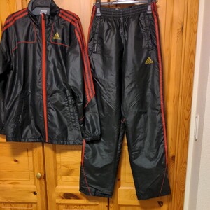 adidas ウインドブレーカー上下 裏地付き