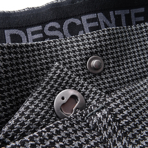 新品 DESCENTE デサント ハウンドトゥース ストレッチ スラックス L 灰黒【P28888】 メンズ オールシーズン テーパード パンツ 2タック_画像5