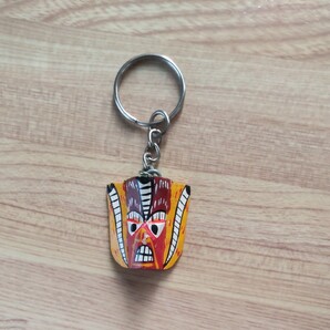 南の島国 キーホルダー 木製