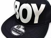 BOY GIRL 子供用帽子 キャップ ブラック キッズ HIPHOP 未使用_画像2