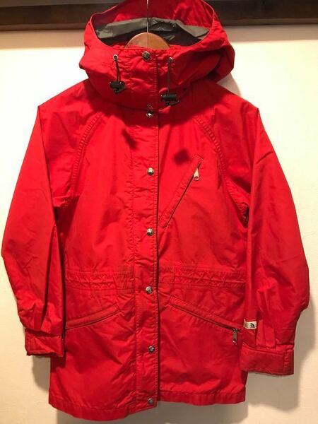 《送料込み》USA製＆フード付き80s vintage THE NORTH FACE マウンテンパーカー 茶タグ GORE-TEX ノースフェイス ビンテージ アウトドア