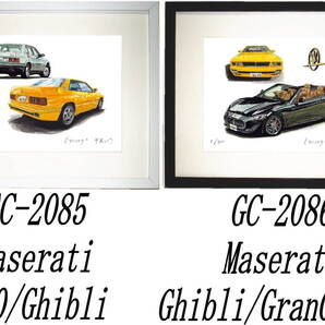 GC-2085マセラティ430/ギブリ・GC-2086 Ghibli/GranCabrio限定版画300部直筆サイン有額装済●作家 平右ヱ門 希望図柄をお選び下さい。