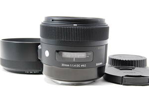 【美品】SIGMA シグマ Art 30mm F1.4 DC HSM Canon 単焦点レンズ キャノンEFマウント