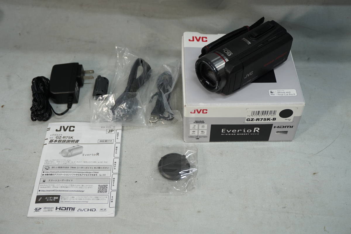 非常に良い JVC EVERIO 内メモリー64GB 防塵 KENWOOD 防水 ビデオカメラ