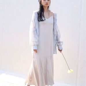 【NICE CLAUP】*大人気完売品* ティアードキャミワンピース アイボリー 未使用美品
