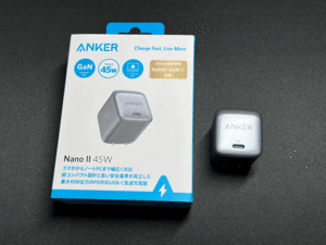 Anker Nano II 45W (PD 急速充電器 USB-C) GaN II採用/PD対応/PPS規格対応/PSE技術基準適合/折りたたみ式プラグ MacBook アンカー ナノII