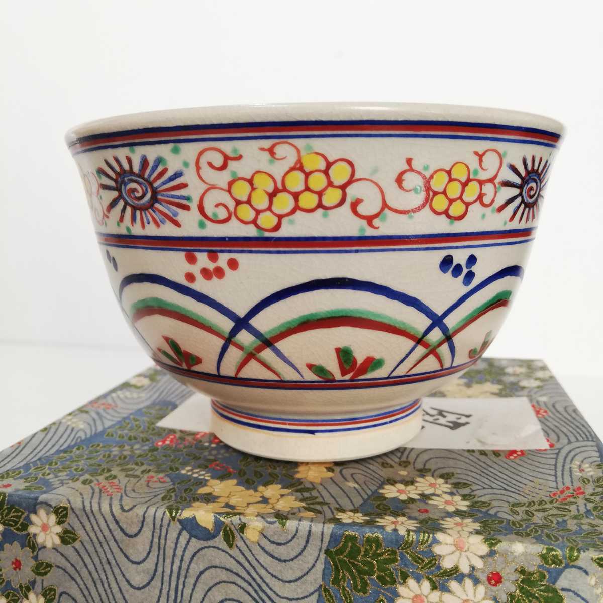 2021年激安 紅安南茶碗 紅安南草花文茶碗 徳川美術館 重要美術品 写し