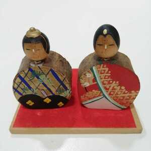 Art hand Auction Original Kokeshi dolls, original dolls, colored wooden Hina dolls, 10cm [head-bobbing, head-rotating, Hina dolls, Hina dolls, woodwork, traditional crafts, Konno, Japanese dolls, souvenirs, local toys, Hina dolls], doll, Character Doll, Japanese doll, Kokeshi doll