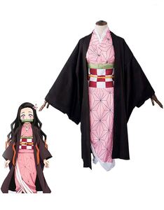 鬼滅の刃 子供用 竈門 禰豆子和服 110-120-130サイズコメントください