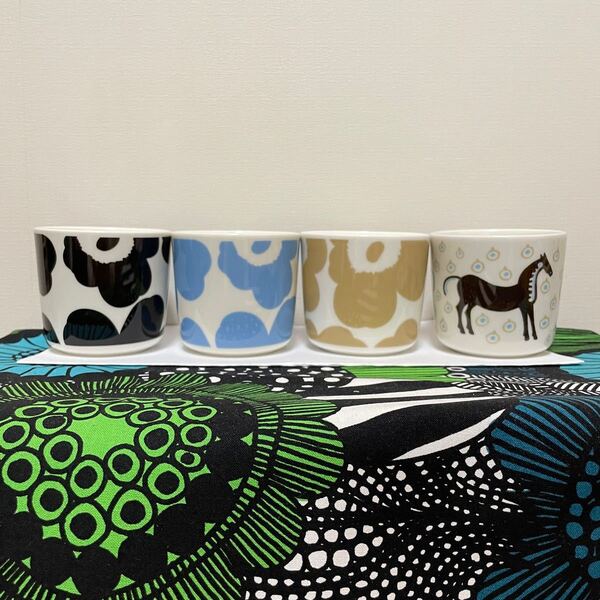 marimekko マリメッコ 完売+新色UNIKKOラテマグ3色+Mustatamma