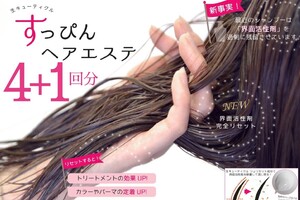 ご自宅でコスメイカーすっぴんエステ4+1回分 キューティクルリセッター ヘアケア