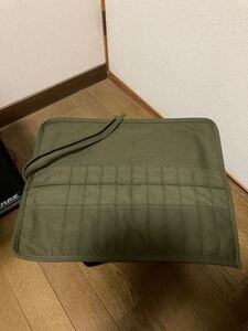 ペグケース キャンバス生地 カーキ ミリタリー