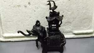 古い 香炉 中国古玩美術 銅製 青銅 