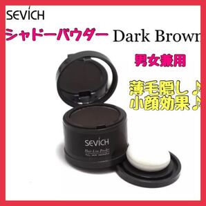 ヘアシャドウ SEVICH ヘアパウダー ダークブラウン