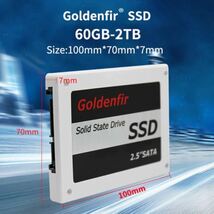 新品$即決!SSD 120GB Goldenfir SATA3 / 6.0Gbps 未開封 ノートPC デスクトップPC 内蔵型 パソコン 2.5インチ 高速 NAND TLC_画像6