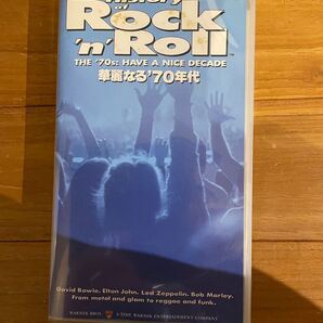 【最終価格　希少品】THE HISTORY ROCK'N'ROLL 華麗なる70年代　VHSビデオテープ