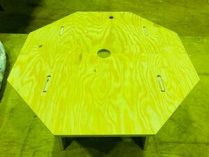 ワンポールテント用8角形テーブル　アウトドアテーブル