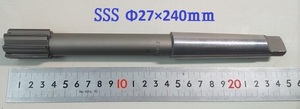 ★三洋工具　SSS　付刃テーパーシャンクリーマ　Φ27×240ｍｍ　MT3　微粒超硬合金★未使用★a