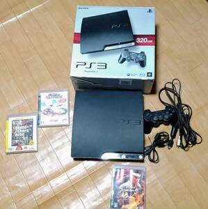 SONY(ソニー) PlayStation3(PS3) CECH-2500B チャコールブラック HDD1TB換装 オマケ付き