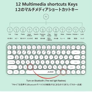 ワイヤレス Bluetooth キーボード かわいい タイプライター風