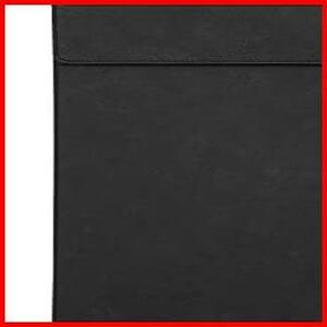 ★色:黒★ Costowns 革 バインダー クリップボード A4 クリップファイル厚 手 pu レザー ペンホルダー付 書類契約フォルダー