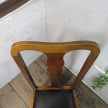 イギリス アンティーク 家具 クイーンアンチェア ダイニングチェア 猫脚 椅子 イス 木製 マホガニー 英国 QUEENANNCHAIR 4885cz_画像8