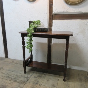 イギリス アンティーク 家具 オケージョナルテーブル サイドテーブル 飾り棚 花台 木製 マホガニー 英国 SMALLTABLE 6998bz