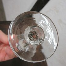 イギリス ヴィンテージ ペア シェリーグラス ワイングラス グラス 2客 キッチン雑貨 英国 glass 1702saz_画像9