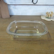 イギリス ビンテージ雑貨 ＪＡＪ パイレックス オーブン皿 グラタン皿 ガラス皿 耐熱ガラス キッチン雑貨 イギリス製 glass 0113csz_画像1