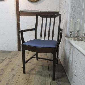 イギリス ビンテージ 家具 アームチェア ダイニングチェア 椅子 イス 木製 英国 MIDCENTURY 4496dz