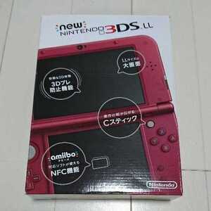 【未使用品】Newニンテンドー3DS LL メタリックレッド