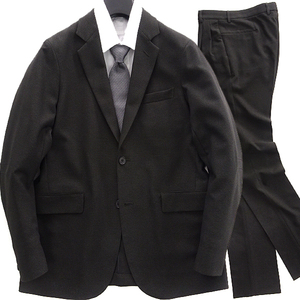 新品 DESCENTE デサント メランジ調 ストレッチ セットアップ スーツ S カーキ【J52141】 高機能 ジャケット パンツ メンズ ビジネス
