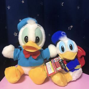 レトロ ドナルド ぬいぐるみ ディズニー レア エポック社 サンアンドスター くっつきぬいぐるみ