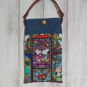 ☆ハンドメイド☆スマホポーチ スヌーピー バッグインバッグ