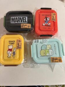 ミニ　アソート　コンテナ　ミッキーマウス　すみっコぐらし　プーさん　MARVEL 4種セット　プライズ品