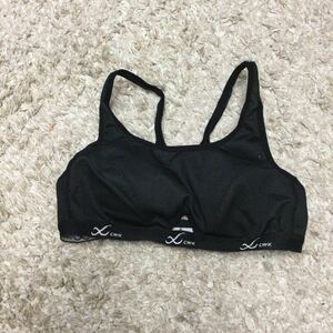  value exhibition smaller size Wacoal CW-X Lady's sports bra top black S size used almost new goods 