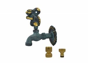 free shipping brass made . faucet hose connector screw clasp 3 point set squirrel antique faucet gardening 
