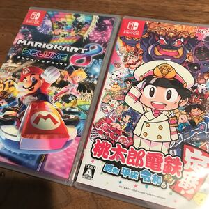 ★新品未開封★未使用★【Switch】 2本セット マリオカート8 デラックスと桃太郎電鉄 定番 昭和 平成 令和も 送料無料