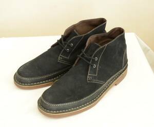  Clarks suede shoes chukka shoes black suede size 10