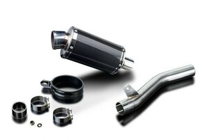 DELKEVIC スリップオンカーボンオーバルマフラー★SUZUKI GSXR1000 K1-K2 2001-2002 225mm KIT03BX