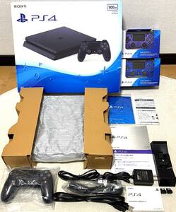 〈動作確認済み〉PS4 PlayStation4 本体 CUH-2000AB01 ジェットブラック 500GB＋デュエルショック プレイステーション プレステ
