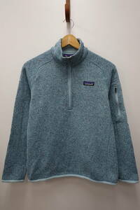 33W パタゴニア patagonia ニット風素材 裏地フリース ハーフジップトップス【WOMENS　S】