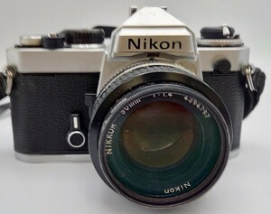 i5473M【希少】Nikon FE フィルムカメラ レンズ NIKKOR 50mm 1:1.4 動作未確認 フィルム 骨董品 レア カメラ フィルム ニコン 