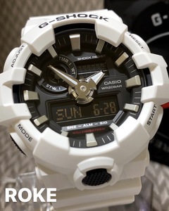 新品 G-SHOCK Gショック ジーショック カシオ CASIO 正規品 腕時計 アナデジ腕時計 多機能腕時計 ウォッチ メンズ ビックフェイス ホワイ
